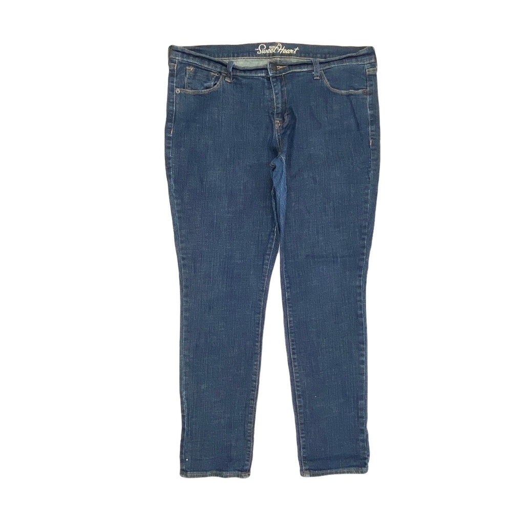 Old Navy The Rockstar Skinny‎ Women's size 14 Dark Wash Blue Denim Jeans